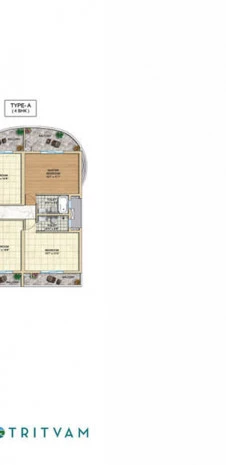 Tata Realty Tritvam Floor Plan - 14th to 24th Even Floor